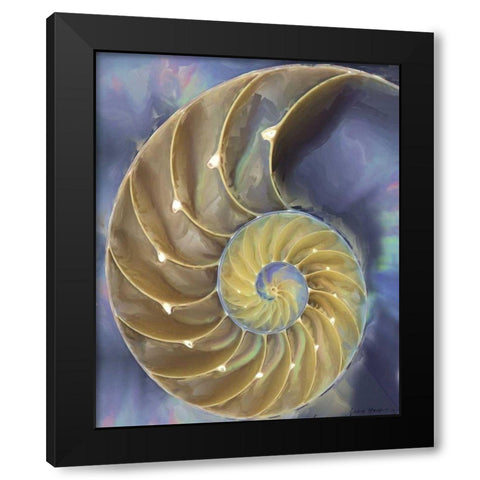 Shell Extraction II Black Modern Wood Framed Art Print by Henry, Lola