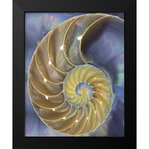 Shell Extraction II Black Modern Wood Framed Art Print by Henry, Lola