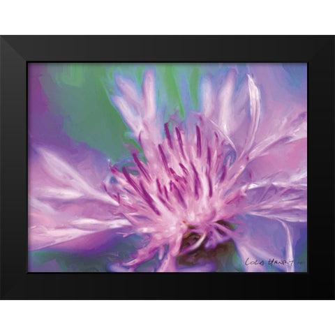Painterly Flower VIII Black Modern Wood Framed Art Print by Henry, Lola