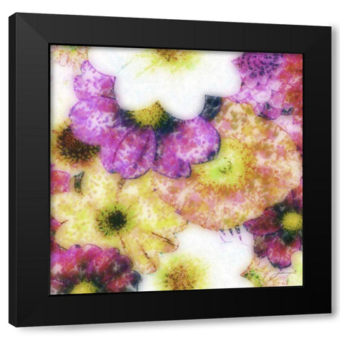 Floral Reef II Black Modern Wood Framed Art Print with Double Matting by Burghardt, James