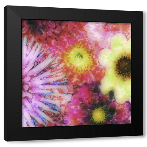Floral Reef III Black Modern Wood Framed Art Print by Burghardt, James