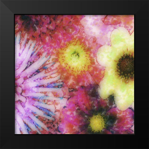 Floral Reef III Black Modern Wood Framed Art Print by Burghardt, James