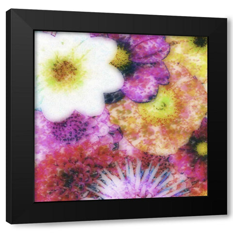Floral Reef IV Black Modern Wood Framed Art Print by Burghardt, James