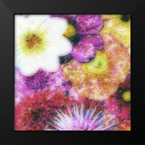 Floral Reef IV Black Modern Wood Framed Art Print by Burghardt, James