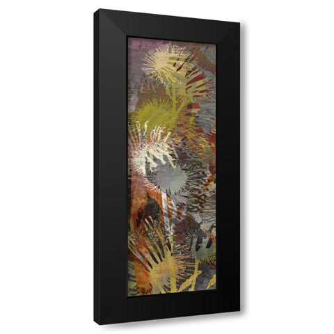 Thistle Panel I Black Modern Wood Framed Art Print by Burghardt, James