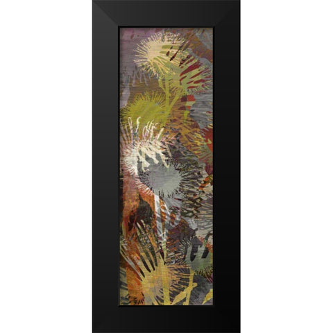 Thistle Panel I Black Modern Wood Framed Art Print by Burghardt, James