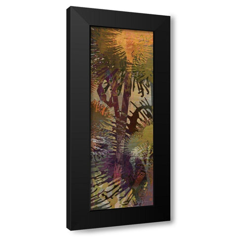 Thistle Panel II Black Modern Wood Framed Art Print by Burghardt, James