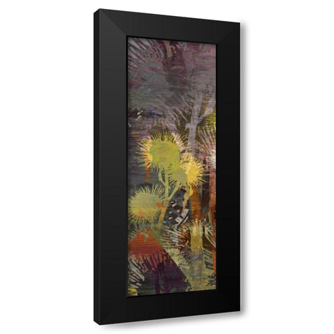 Thistle Panel III Black Modern Wood Framed Art Print with Double Matting by Burghardt, James