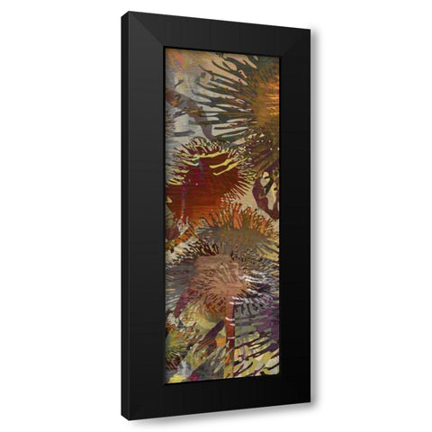 Thistle Panel IV Black Modern Wood Framed Art Print by Burghardt, James