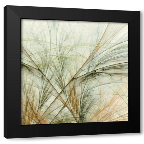 Fractal Grass VI Black Modern Wood Framed Art Print by Burghardt, James