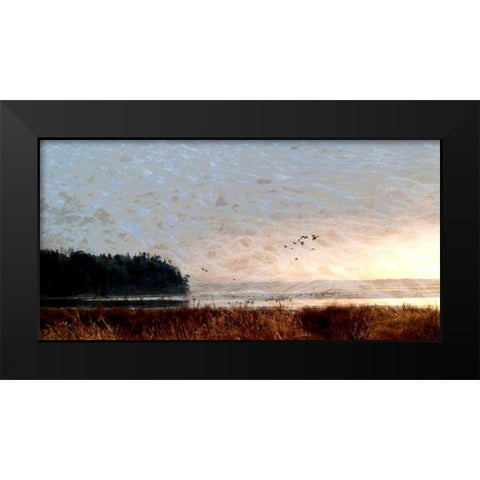 Tide II Black Modern Wood Framed Art Print by Harrington, Danielle