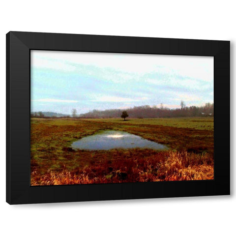 Landscape I Black Modern Wood Framed Art Print by Harrington, Danielle
