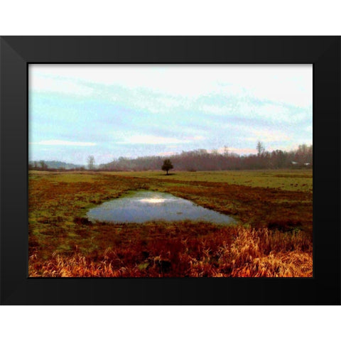 Landscape I Black Modern Wood Framed Art Print by Harrington, Danielle