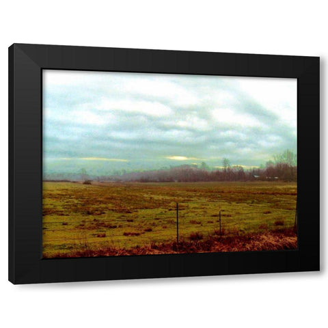 Landscape II Black Modern Wood Framed Art Print with Double Matting by Harrington, Danielle