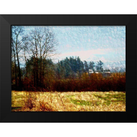 Land I Black Modern Wood Framed Art Print by Harrington, Danielle