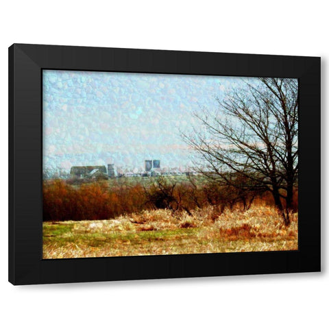 Land II Black Modern Wood Framed Art Print by Harrington, Danielle