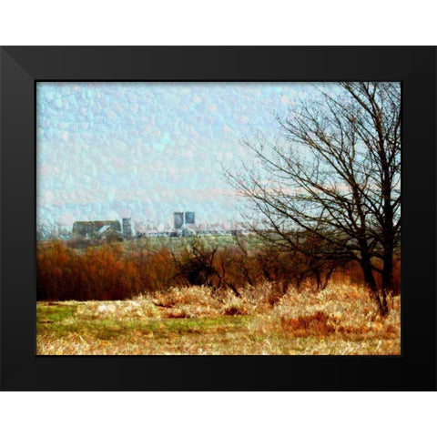 Land II Black Modern Wood Framed Art Print by Harrington, Danielle