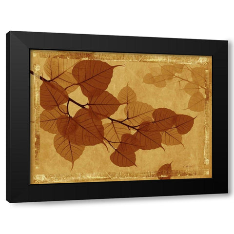 Ghost Leaves I Black Modern Wood Framed Art Print with Double Matting by Bay, Noah