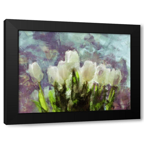 Sunlit Tulips II Black Modern Wood Framed Art Print by Bay, Noah