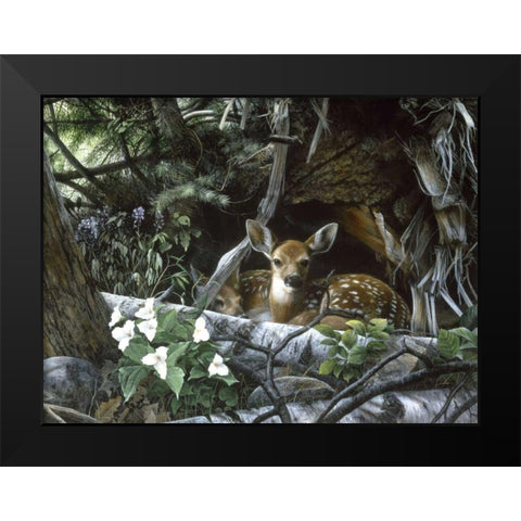 Undercover II Black Modern Wood Framed Art Print by Daniel, Kevin