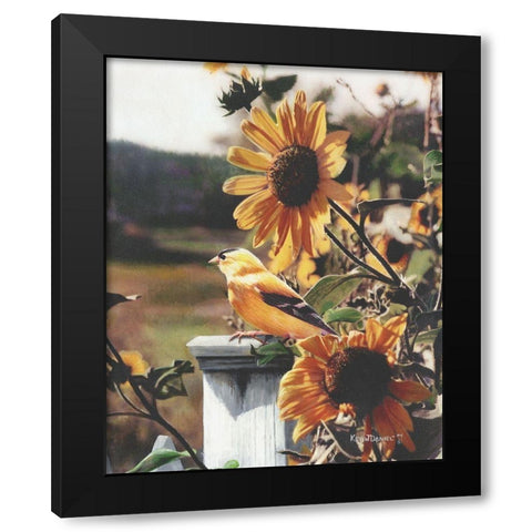 A Golden Morning Black Modern Wood Framed Art Print by Daniel, Kevin