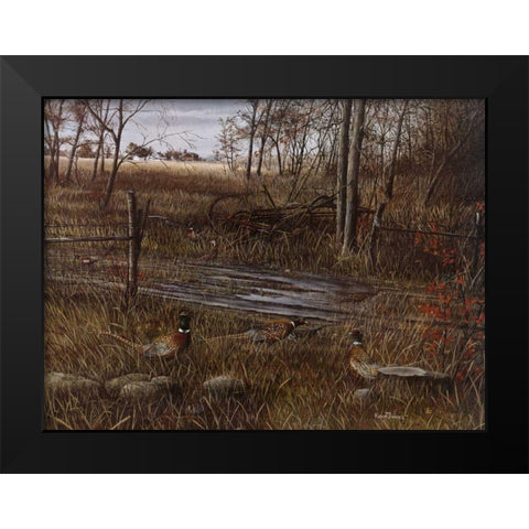 Backroad Gathering Black Modern Wood Framed Art Print by Daniel, Kevin