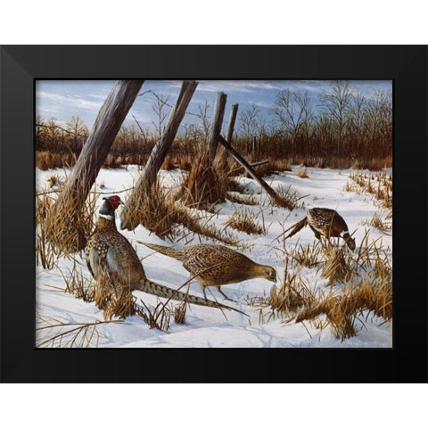 Daybreak Black Modern Wood Framed Art Print by Daniel, Kevin