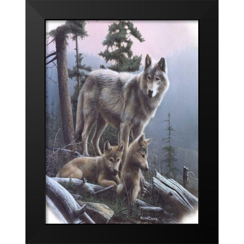 Vantage Point I Black Modern Wood Framed Art Print by Daniel, Kevin