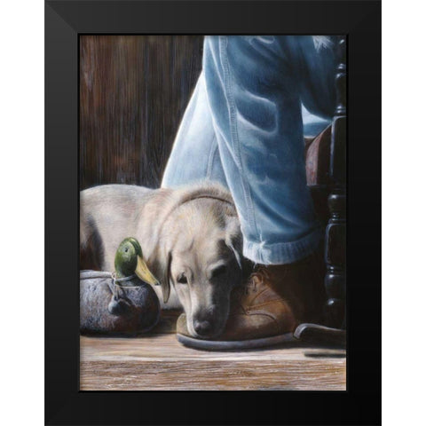 Resting Spot Black Modern Wood Framed Art Print by Daniel, Kevin