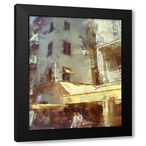 Brasserie I Black Modern Wood Framed Art Print with Double Matting by Bay, Noah