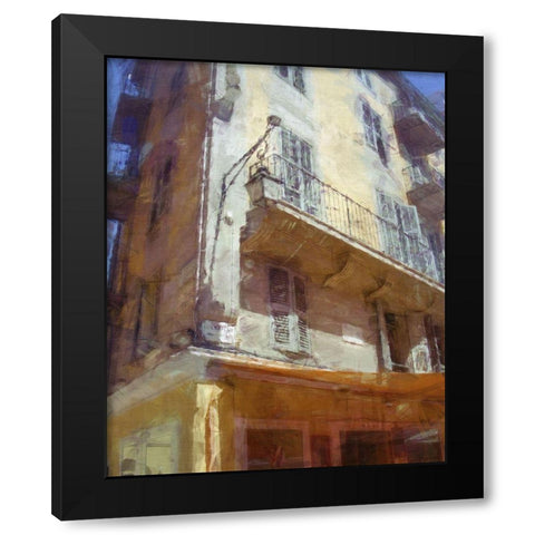 Brasserie II Black Modern Wood Framed Art Print with Double Matting by Bay, Noah
