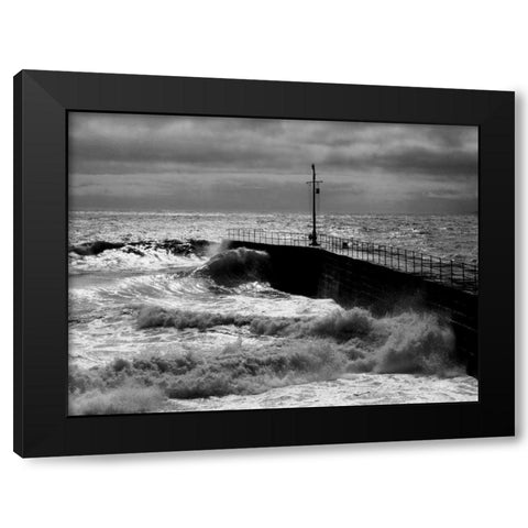 Port Eleven Black Modern Wood Framed Art Print by Bay, Noah