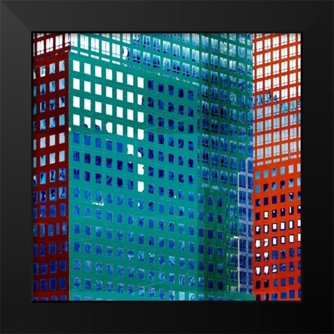 Bright City I Black Modern Wood Framed Art Print by Robinson, Emily