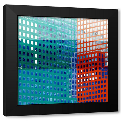 Bright City II Black Modern Wood Framed Art Print by Robinson, Emily
