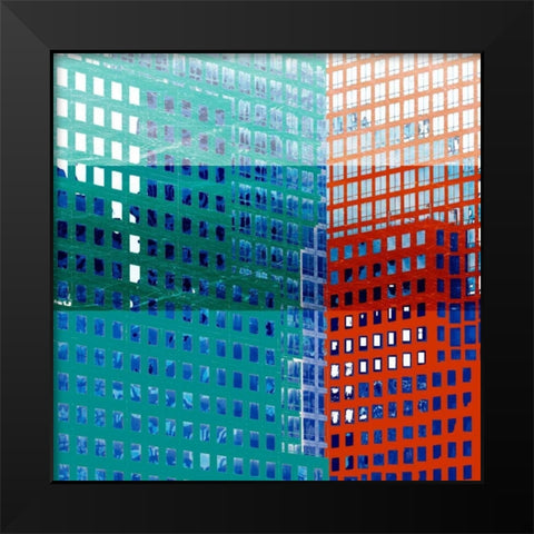 Bright City II Black Modern Wood Framed Art Print by Robinson, Emily