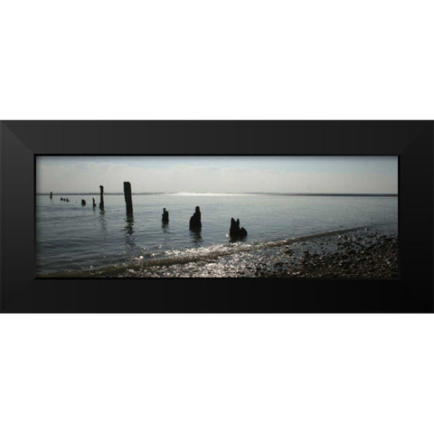 Beach Study I Black Modern Wood Framed Art Print by Bay, Noah