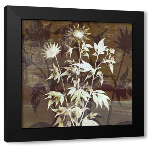 Prairie Mix II Black Modern Wood Framed Art Print with Double Matting by Butler, John