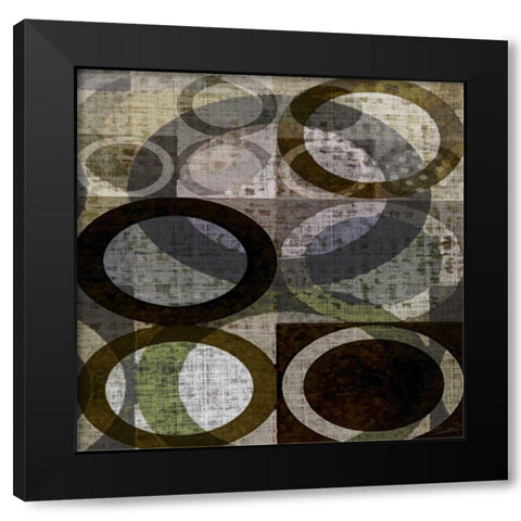 Icovia Squared II Black Modern Wood Framed Art Print by Butler, John