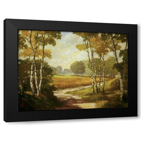 Country Walk I Black Modern Wood Framed Art Print with Double Matting by Reynolds, Graham