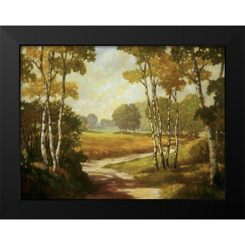 Country Walk I Black Modern Wood Framed Art Print by Reynolds, Graham
