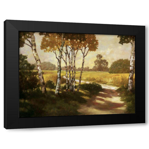 Country Walk II Black Modern Wood Framed Art Print with Double Matting by Reynolds, Graham