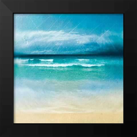 Ocean Movement II Black Modern Wood Framed Art Print by Robinson, Emily