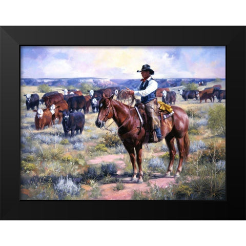 Watched Black Modern Wood Framed Art Print by Sorenson, Jack