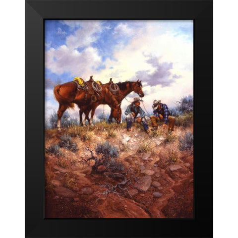 Sage Advice Black Modern Wood Framed Art Print by Sorenson, Jack