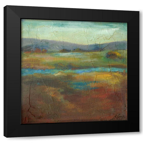 Barons Creek Vista I Black Modern Wood Framed Art Print by Combs, Joyce