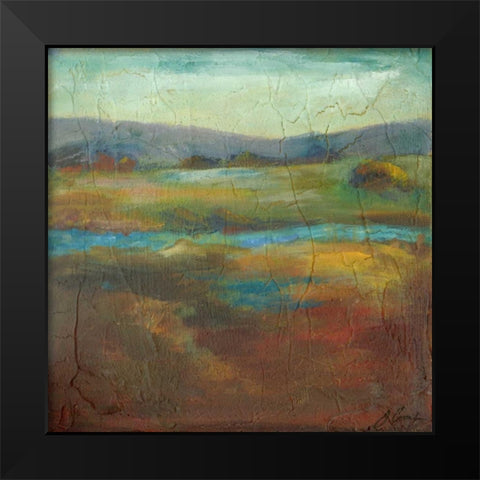 Barons Creek Vista I Black Modern Wood Framed Art Print by Combs, Joyce
