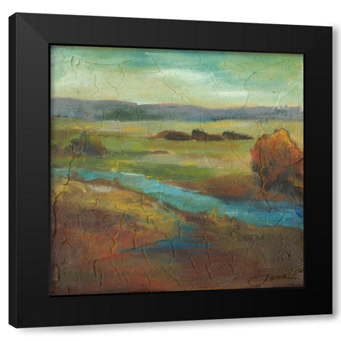 Barons Creek Vista II Black Modern Wood Framed Art Print by Combs, Joyce