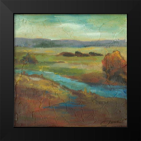 Barons Creek Vista II Black Modern Wood Framed Art Print by Combs, Joyce