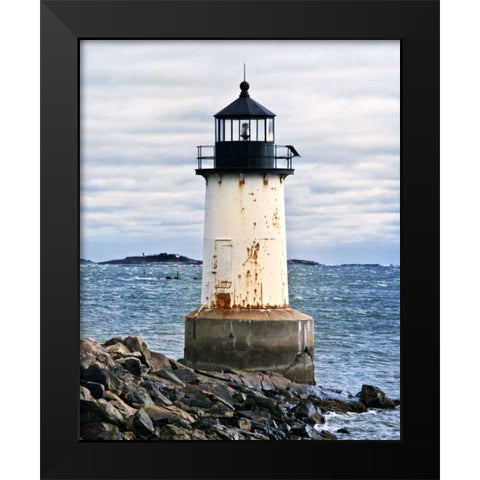 Lighthouse Views II Black Modern Wood Framed Art Print by Perry, Rachel