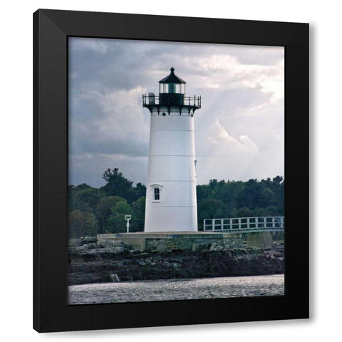 Lighthouse Views IV Black Modern Wood Framed Art Print with Double Matting by Perry, Rachel